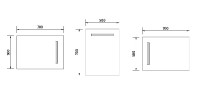 Nástěnné zrcadlo s LED podsvícením NIMCO 500 x 700 mm   ZP1001